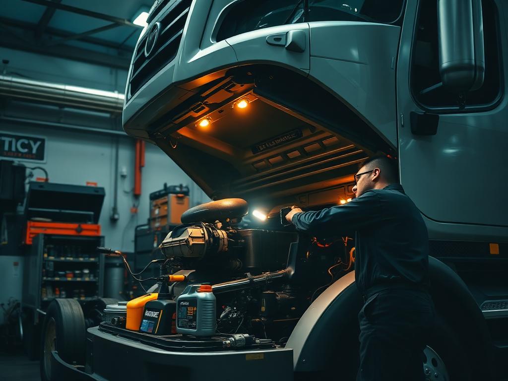 service mobil camioane Timisoara - interventie preventiva TIR